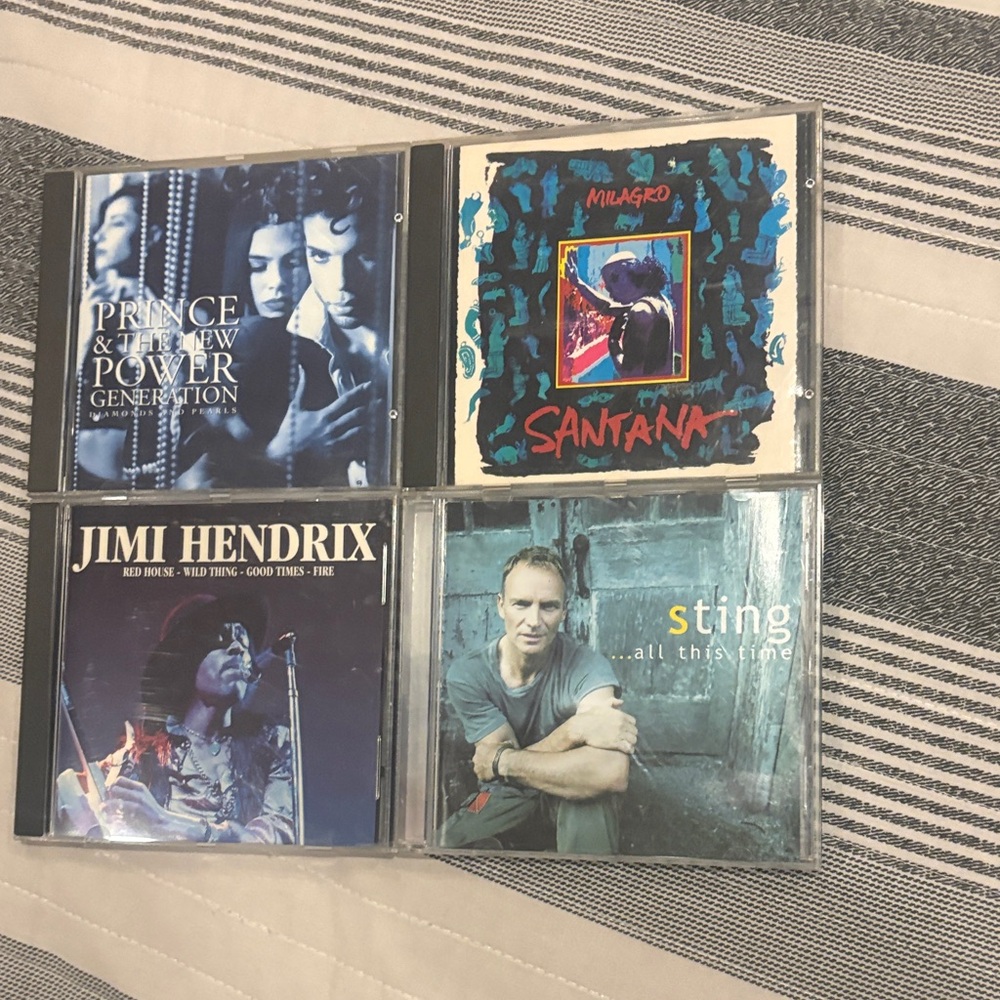 Music CD Collection - Prince, Santana, Jimi Hendrix, Sting